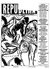Republika, issue 18, April 15-30, 1991 Cover Image