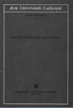 Verbs and Concepts - an Essay in Applied Lexicology