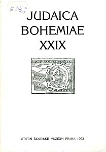 Discovery of an Unknown List of Prague Jews who Died between 1749 and 1759 Cover Image