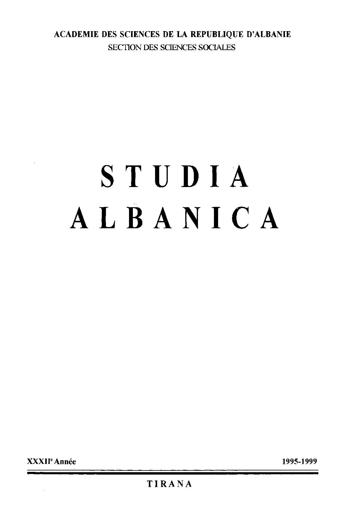 Problemes De L'Histoire De L'Albanais A La Lumiere De Ses Relations Avec Le Grec