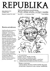 REPUBLIKA Godina VII (1995), Broj 123, 1-15. Septembar