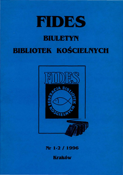 Addresses of affiliated libraries in the FIDES Federation of Church Libraries Cover Image