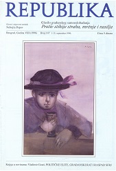 REPUBLIKA, Godina VIII (1996), Broj 147, 1-15 septembar