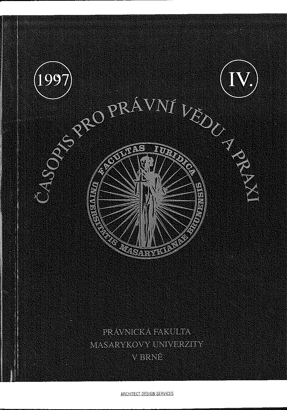 Ještě jednou k uplatňování zásady "ne bis in idem" v trestně­ právní praxi tentokrát srovnáním argumentace nálezu Ústavního soudu sp. zn. IV ÚS 81/95 a rozsudku Nejvyššího soudu sp. zn. TzN 12/95