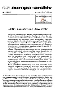 UdSSR: Zukunftsvision „Sowjetvolk"