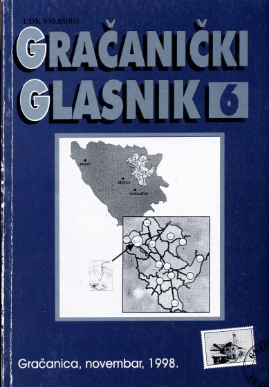 Pages of Gračanica's calendar from 10.5. to 16.9.1998. Cover Image