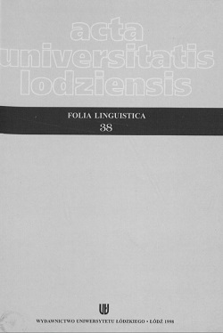 Z przeszłości polonistycznego językoznawstwa w Uniwersytecie Łódzkim