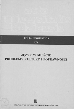 Syntactic variants in the field of constructions with prepositional expressions in contemporary Polish Cover Image