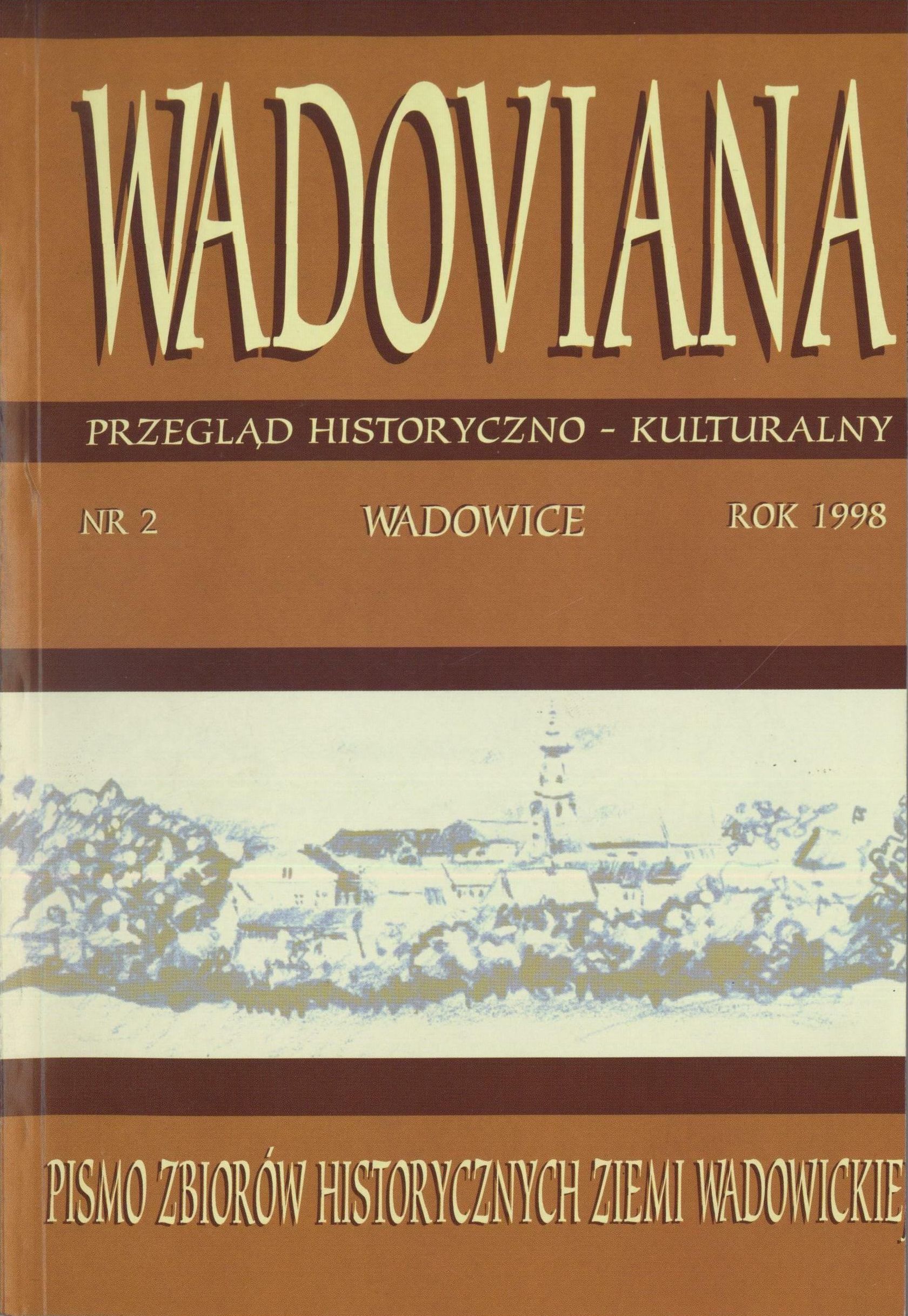 What did the coat of arms of Wadowice look like? Cover Image