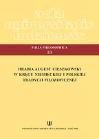 About the social nature of man in the historiosophy of August Cieszkowski Cover Image