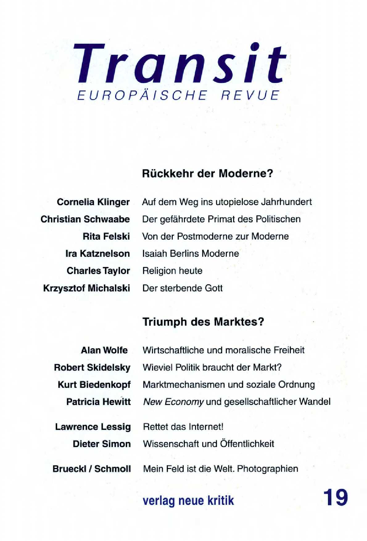 Wieviel Politik braucht der Markt? Cover Image