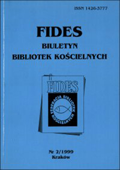 Protocol No. 5 of the FIDES Federation of Church Libraries Federation Board Meeting on November 29, 1999 Cover Image