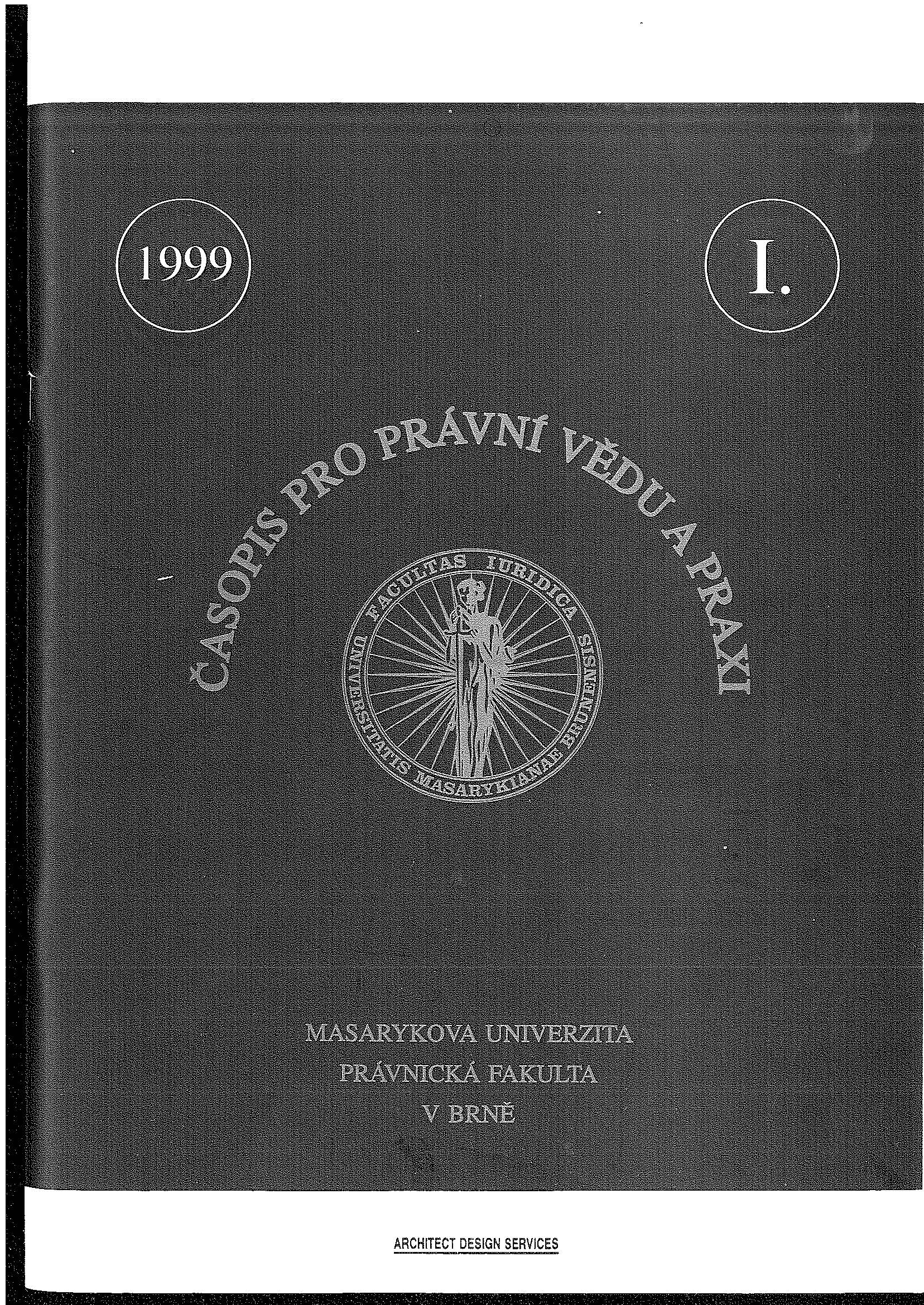 Bibliografie lidských práv za rok 1998 Cover Image