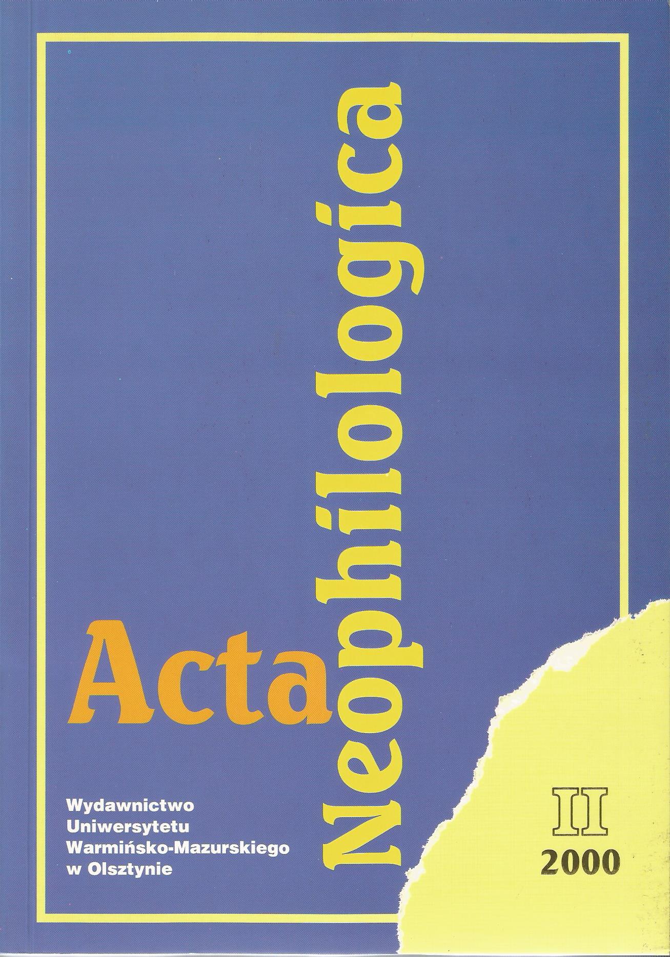 On the Role of the Semantic Field  in Glottodidactics Cover Image