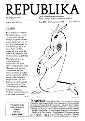 REPUBLIKA, Vol. XII (2000), Issue 245,  September 16-30 Cover Image