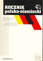 Contents & Impressum & Editorial - Rocznik Polsko-Niemiecki 10/2001-2002 Cover Image