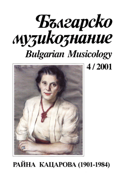 The Place of Raina Katsarova in Bulgarian Music Folklore Science Cover Image