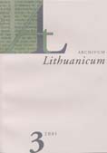 Ambiguous words of the old Lithuanian bilingual dictionaries Cover Image