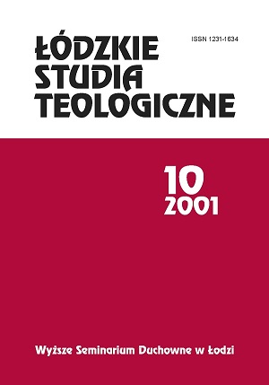 Relacje między Bogiem a człowiekiem w obrzędzie błogosławieństwa nowego źródła chrzcielnego. Aspekt trynitarny i antropologiczny