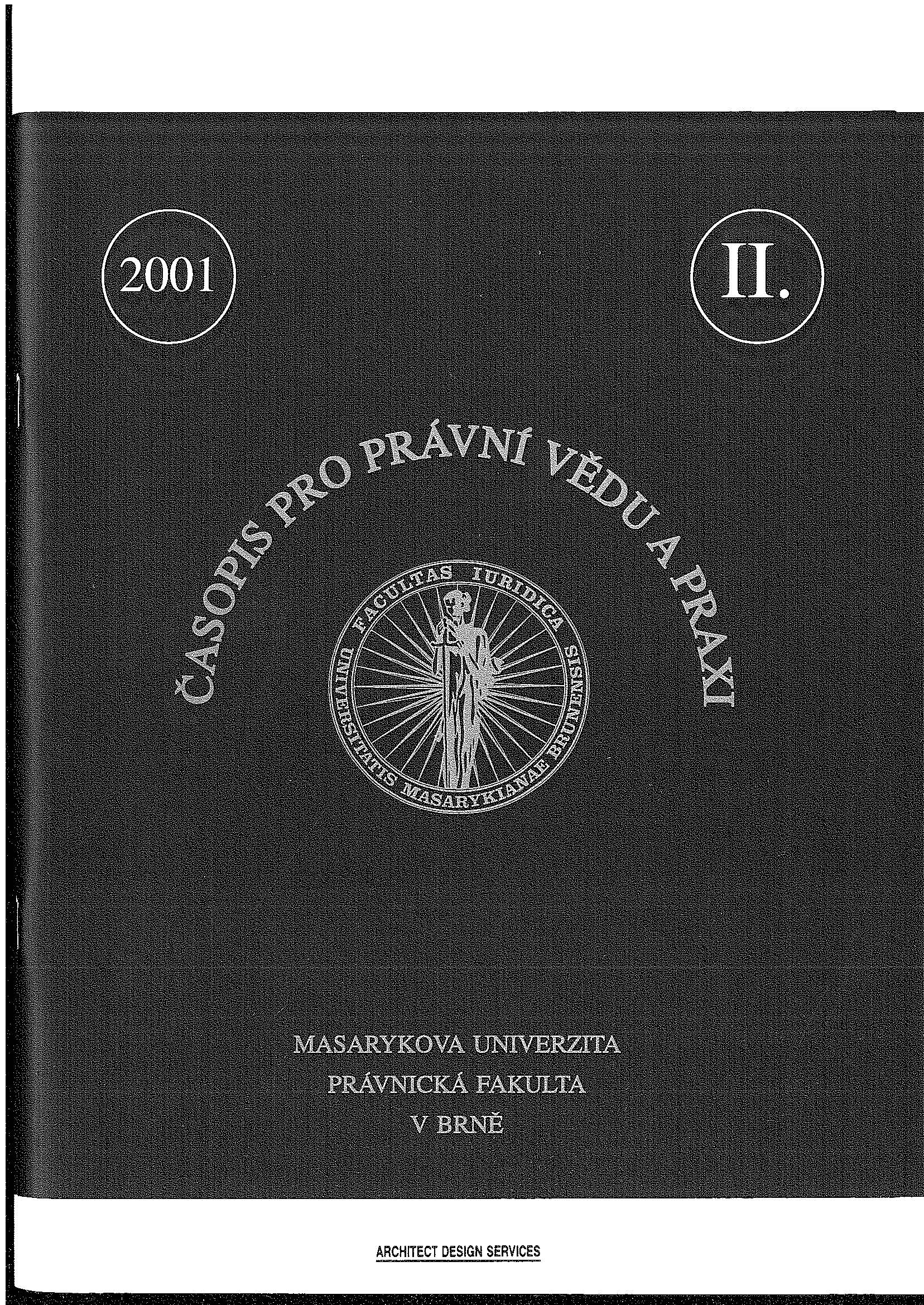 František Weyr, a philosopher of law, political scientist, and layer Cover Image