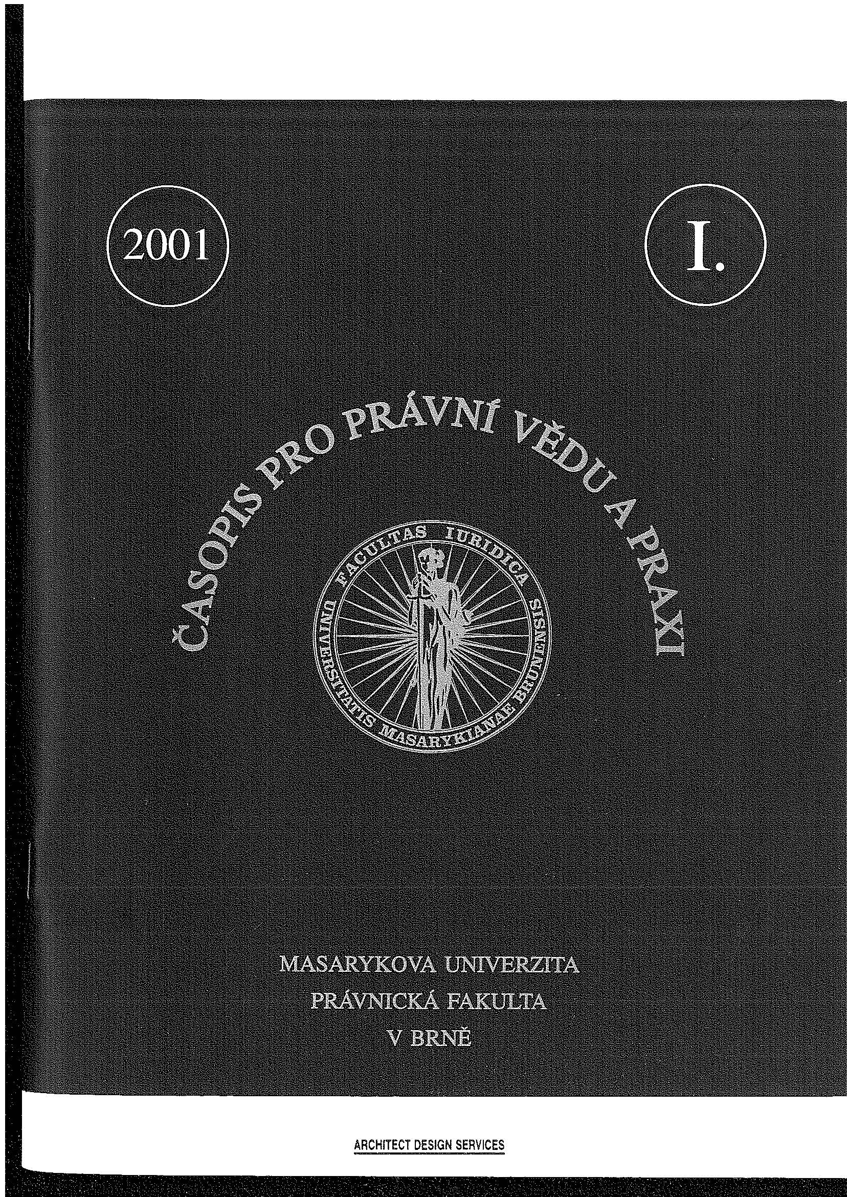 The Convention of Aarhus and its implementation into the legal order of the Czech Republic Cover Image