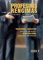 Educational and Psychological Foundations of Vocational Guidance in The Republic of Lithuania Cover Image