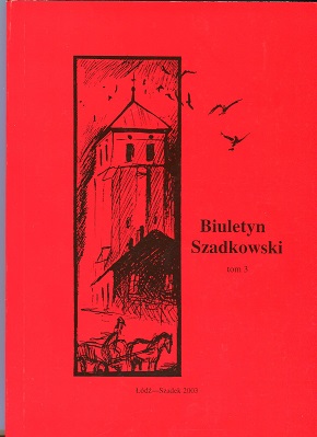 Genealogist's guide to the inhabitant of Szadek Cover Image