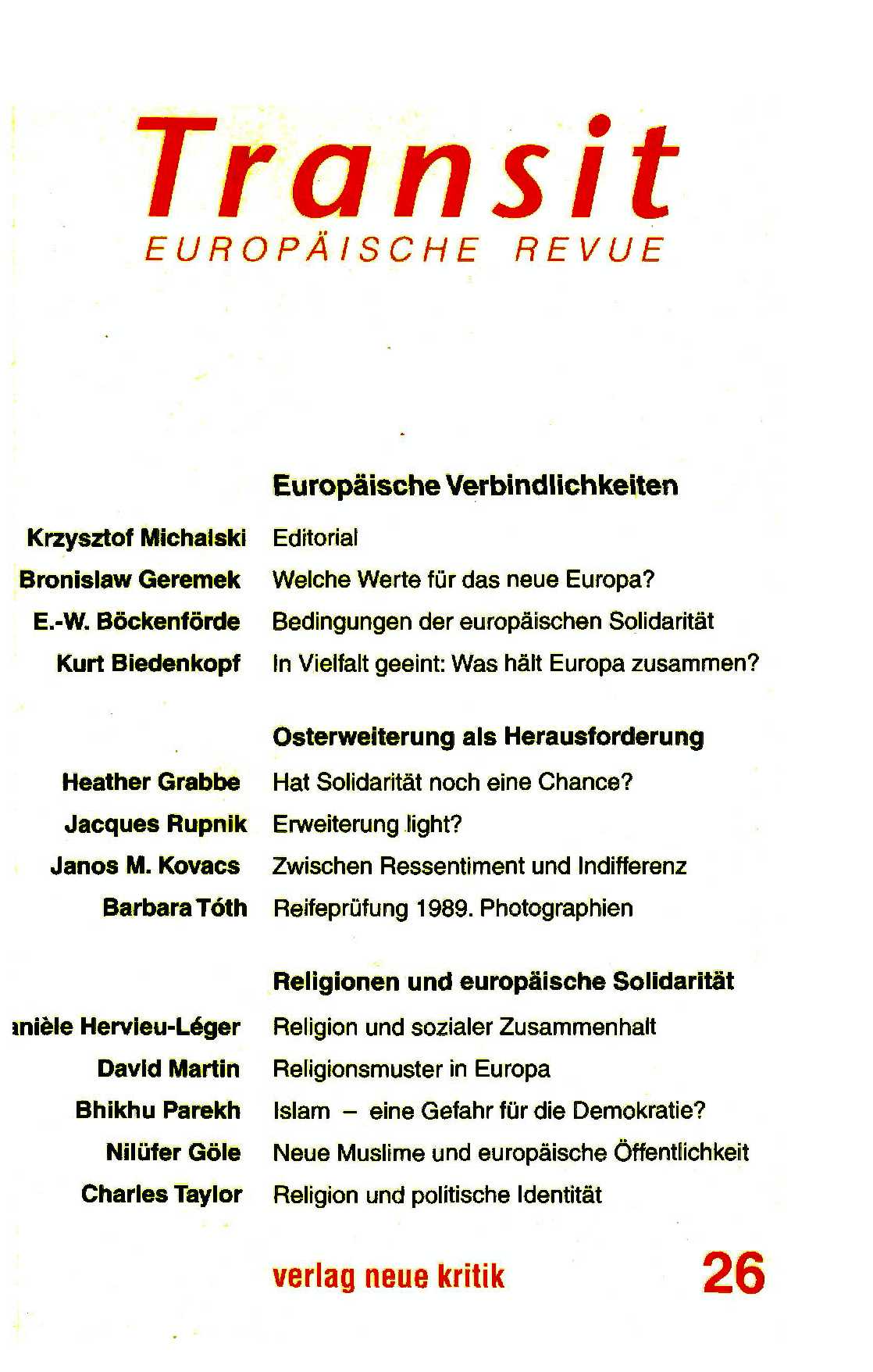 In Vielfalt geeint: Was hält Europa zusammen? Cover Image