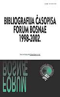 Bibliography of the Forum Bosnae Issues 1998-2002 Cover Image