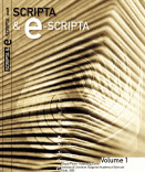 Scripta & e-Scripta ,Volume 1 - Table of Contents Cover Image