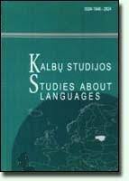 Textual Organisation of RP Introductions in Kalbotyra: a Contrastive Study