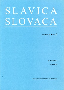Slovak-Slovenian Contacts in the Late Nineteenth Century Cover Image