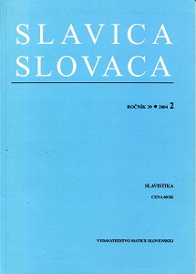 Ľ. Štúr's "Nárečja slovenskuo alebo potreba písaňja v tomto nárečí" in the Current Context of Slavic Studies Cover Image