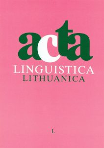 On the semantics of Lithuanian denominal and deadjectival suffixed verbs Cover Image