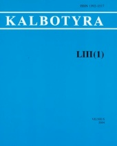 Pronominal adjectives in the East-Aukštaitian dialect of Utena Cover Image