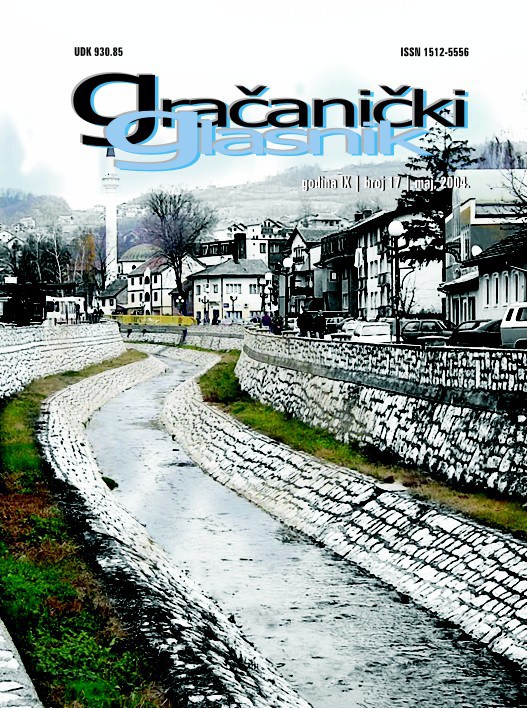 PAGES OF GRAČANICA'S CALENDAR FROM 29.10.2003. TO 30.4.2004. Cover Image