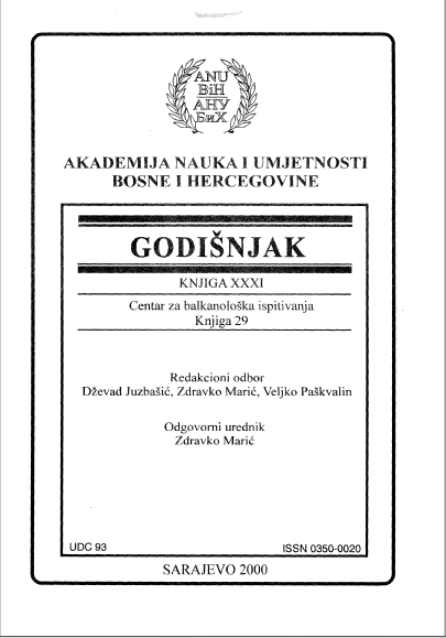 ILIRSKO-PANONSKO PLEME DESITIJATA SREDNJE BOSNE U RIMSKO DOBA I REKOGNOSCIRANJE NJIHOVA PODRUČJA