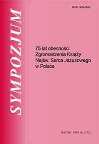 Growth dynamics of the Polish Province of the Congregation of the Priests of the Sacred Heart of Jesus in 1928-2003 Cover Image