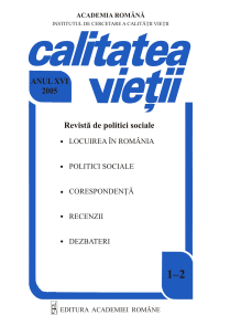 An anniversary tome "Sociology studies. Quality of life and social politicies'' - Profesor Ioan Mărginean, PhD, turning sixty Cover Image