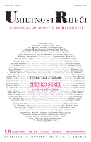 On the Methods of Literary Criticism in the 1970’s. An Attempt to Historicize Zdenko Škreb’s Work Cover Image