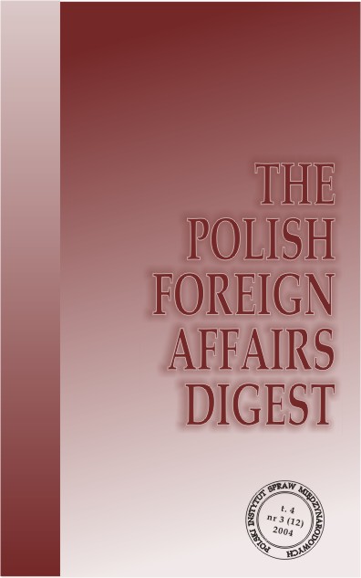 Historical Experience As a Factor Shaping Polish Security Policy Cover Image