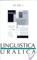 Review on: E. I. Ignat'jeva, Derivatsija otritsanija v marijskom jazyke, Joshkar-Ola 2004 Cover Image