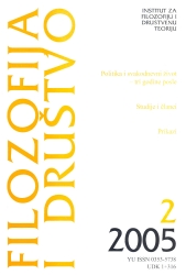 Politics and Everyday Life in Serbia in 2005: Views of Politics, Change of Social System, the Public Sphere Cover Image