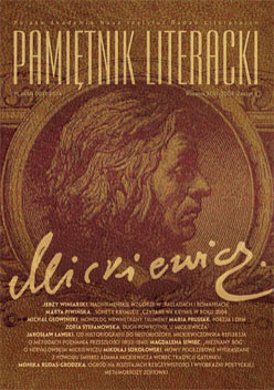 A review of: M.Piwińska, Wolny myśliwy. Osiem prób czytania Mickiewicza. Gdańsk 2003 Cover Image