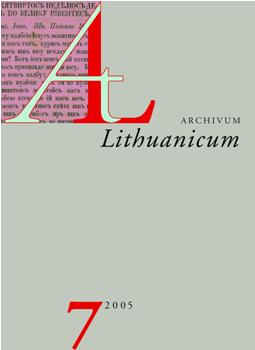 Thirty six editions of the prayer book Aukso altoriaus (Golden Altar; 1885-1907) and the development of the standard Lithuanian Cover Image