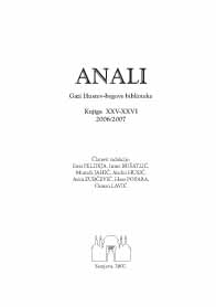 Contribution to the research of transportation in valley of river Bosnia: ferry boat near village Bičer and Desetnik in XVIII century Cover Image