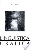 The 10th International Finno-Ugric Congress: Linguistics Cover Image