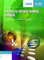 Model of Lithuanian Labour Market Regulation in Theories (Macroeconomic Aspect) Cover Image