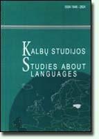 The Language of Advertising: Analysis of English and Lithuanian Advertising Texts Cover Image