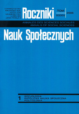 Reverend Aleksander Wóycicki as a forerunner of sociology of work and industry Cover Image